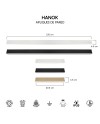 HANOK * APLIQUE LED 38W 4000K 110º BLANCA